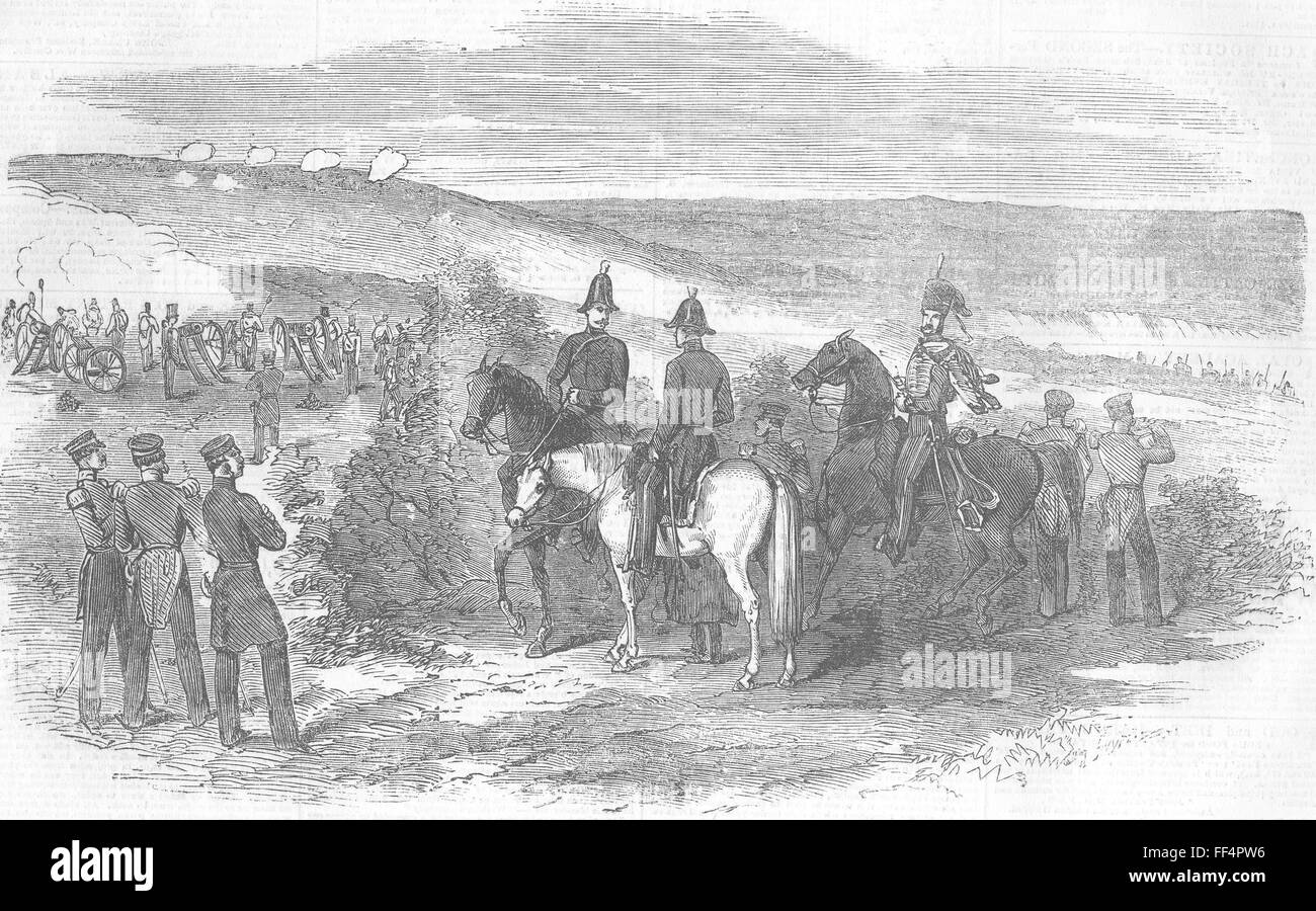 Ucraina Russia lasciando Sevastopol-Gen DeLacy Evans 1854. Illustrated London News Foto Stock