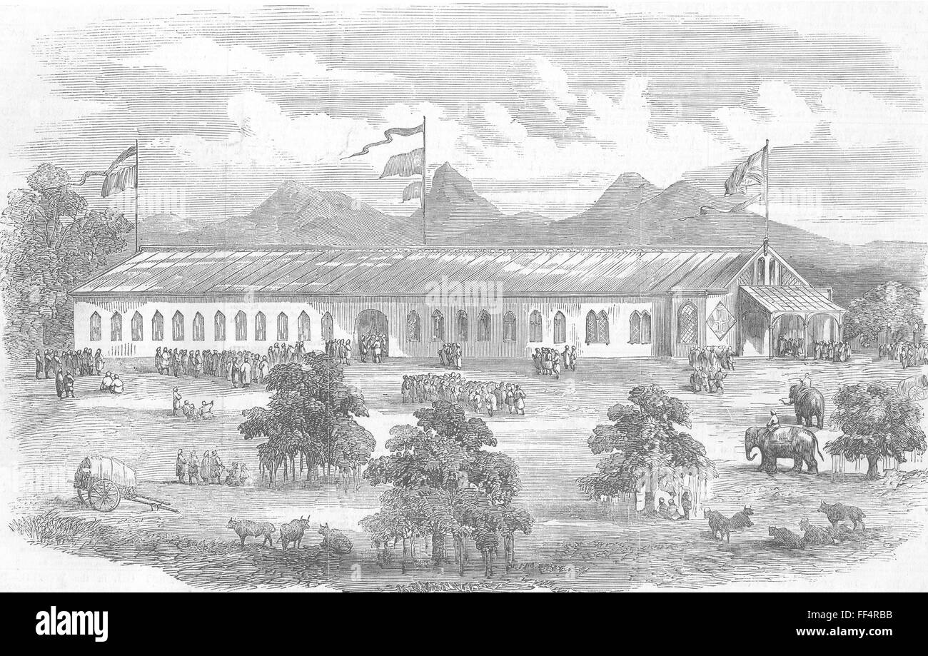 INDIA mostra di Coimbatore 1857. Illustrated London News Foto Stock
