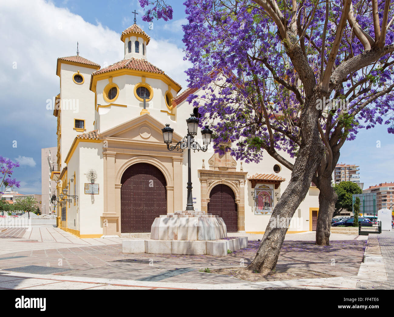 Malaga - La Chiesa Parroquia de San Pedro (St. Pietro). Foto Stock