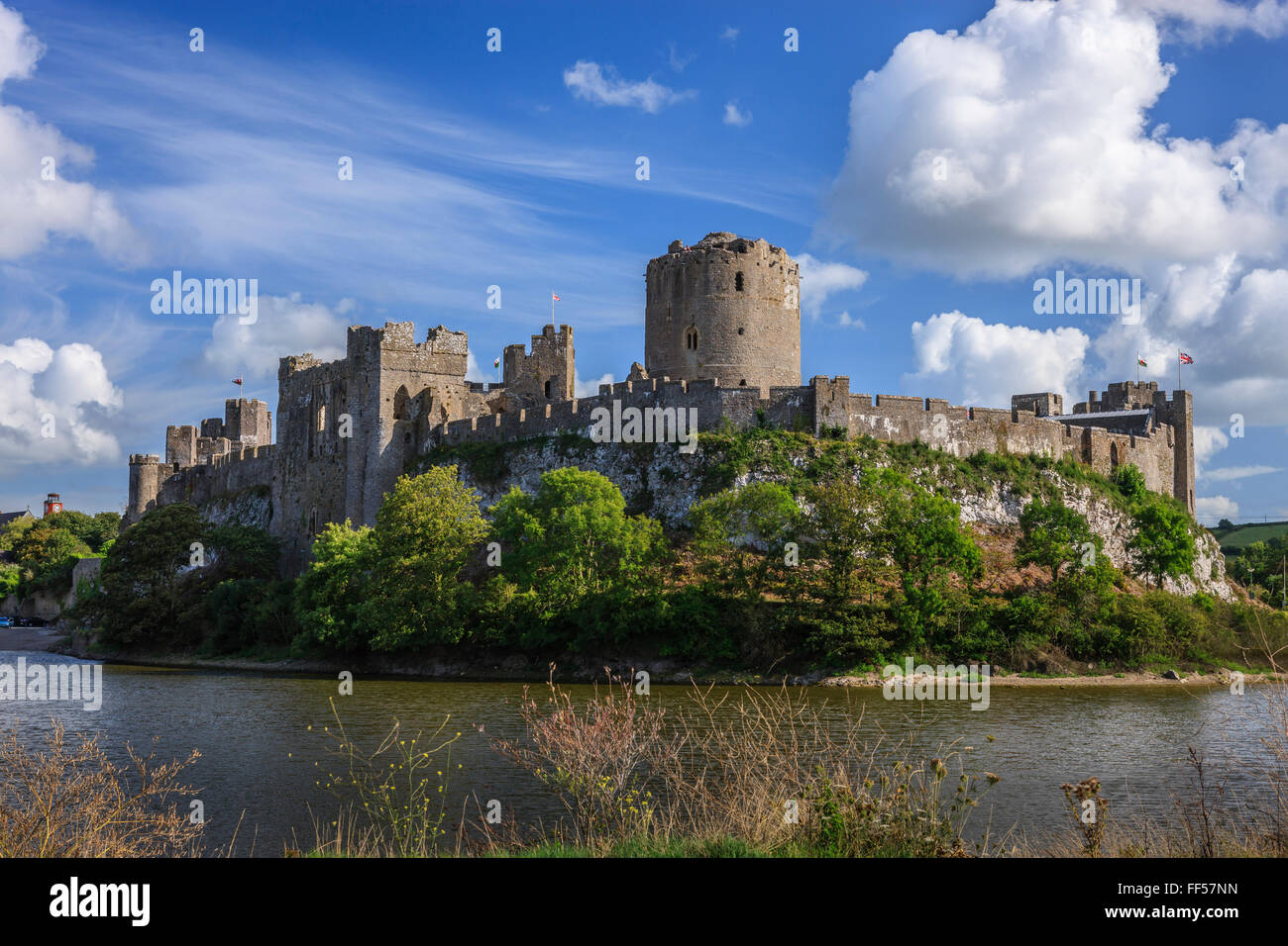 Pembroke Castle Pembroke Pembrokeshire Wales Foto Stock