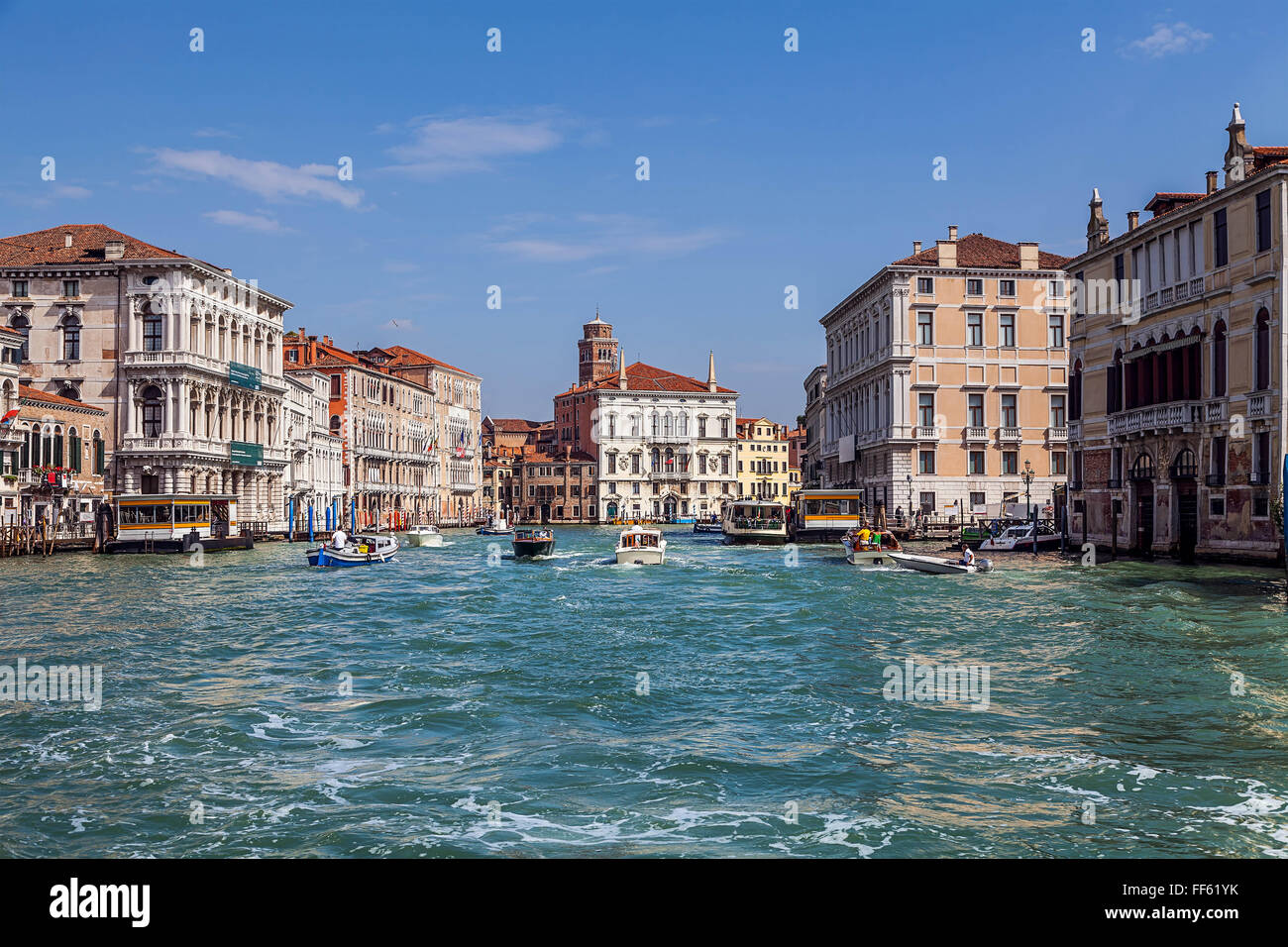 Canal Grande di Venezia Foto Stock