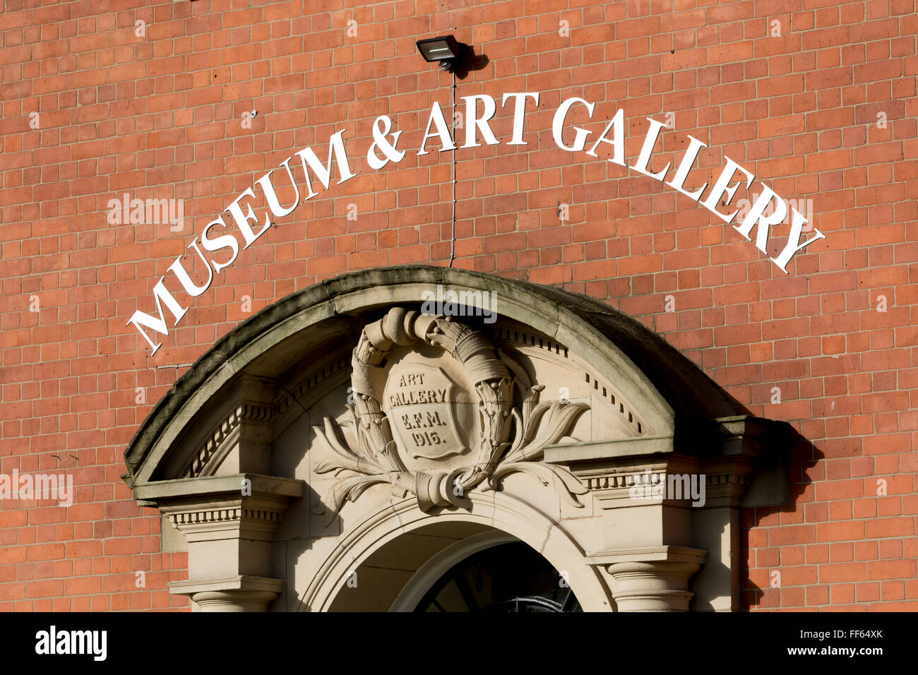 Museo e Galleria d'arte, Nuneaton Warwickshire, Regno Unito Foto Stock