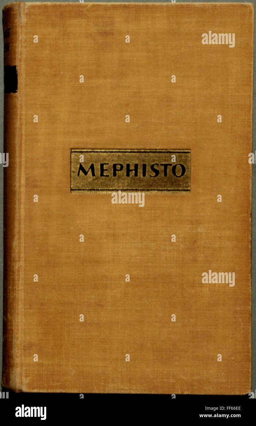Letteratura, titolo e titolo, 'Spohisto', di Klaus Mann (1906 - 1949), prima edizione, Casa editrice Querido, Amsterdam, 1936, Additional-Rights-clearences-not available Foto Stock