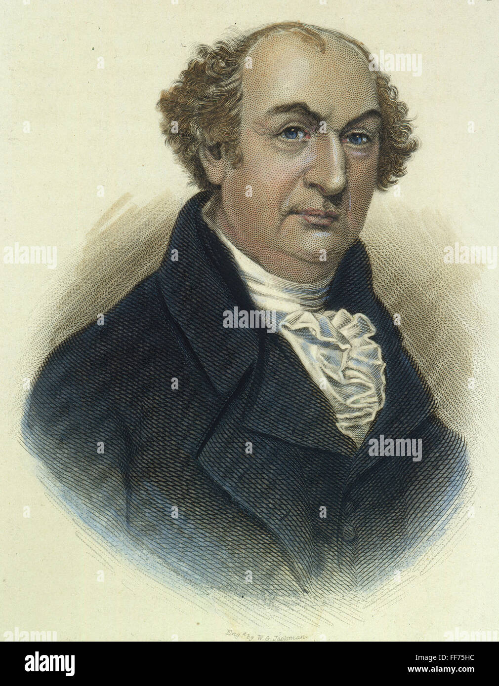 GOUVERNEUR MORRIS /n(1752-1816). Uomo politico americano e diplomatico. E la linea di incisione imbianchini, americano, xix secolo. Foto Stock