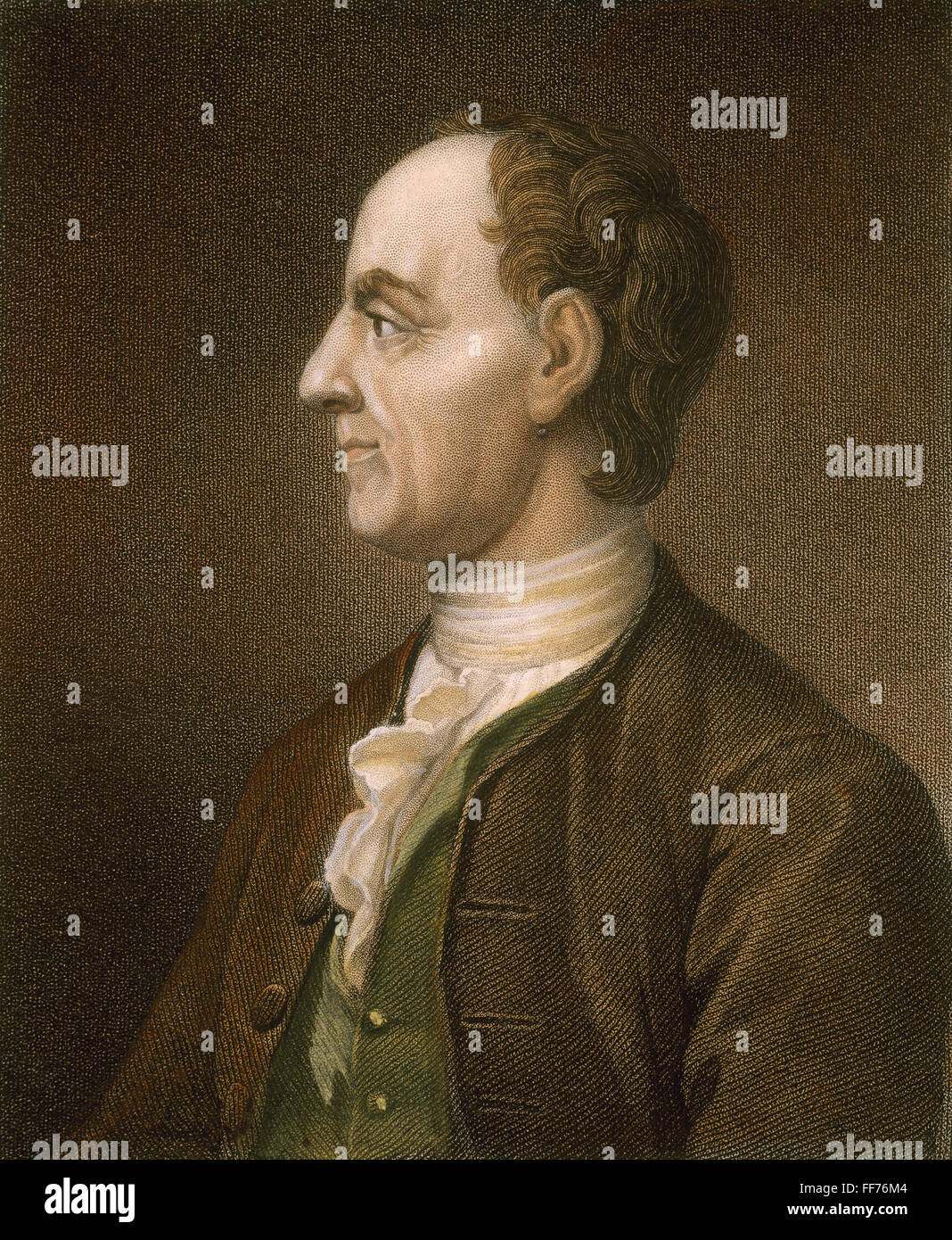 LEONARD Euler (1707-1783). /NSwiss matematico: incisione imbianchini, inglese, 1835. Foto Stock