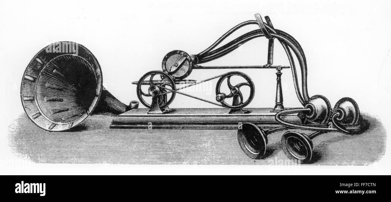 Technics, audio engineering, grammaticale di Emil Berliner, 1887, Additional-Rights-Clearences-not available Foto Stock
