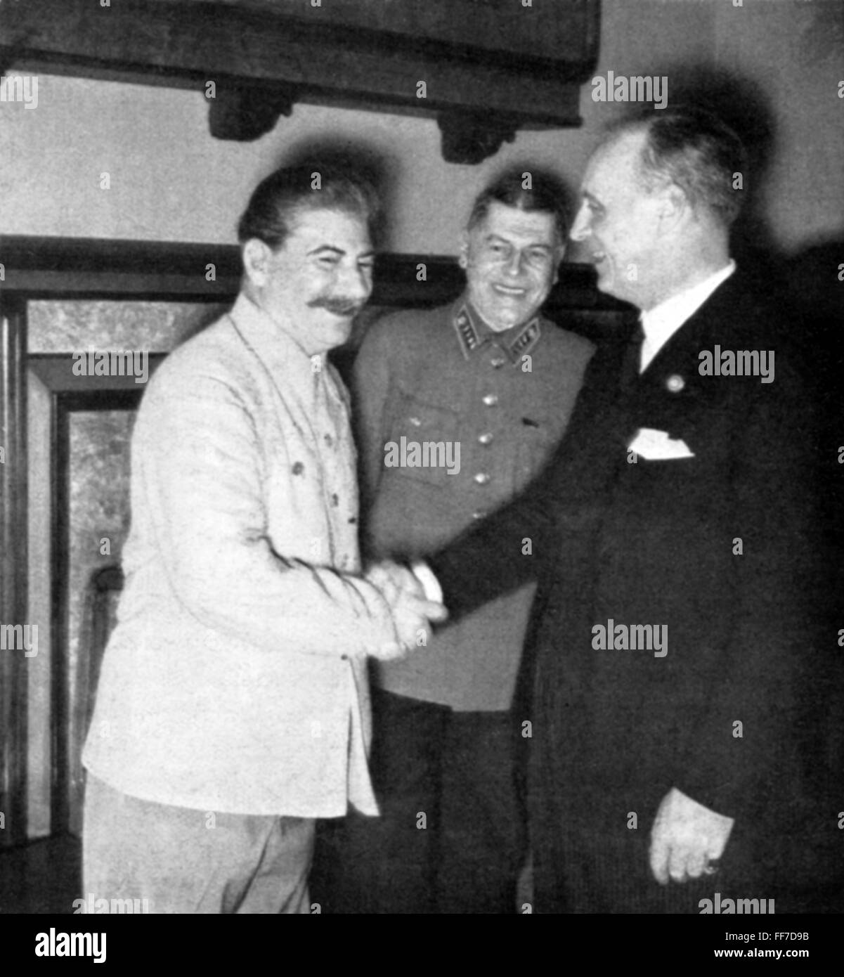 Nazional socialismo / nazismo, politica, Molotov-Ribbentrop PACT, Mosca, 23.8.1939, Additional-Rights-Clearences-Not available Foto Stock