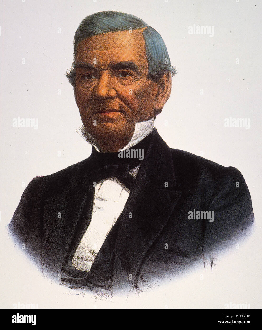 JOHN Ross (1790-1866). /NCherokee chief. Noto anche come Guwisguwi. Litografia, 1836. Foto Stock