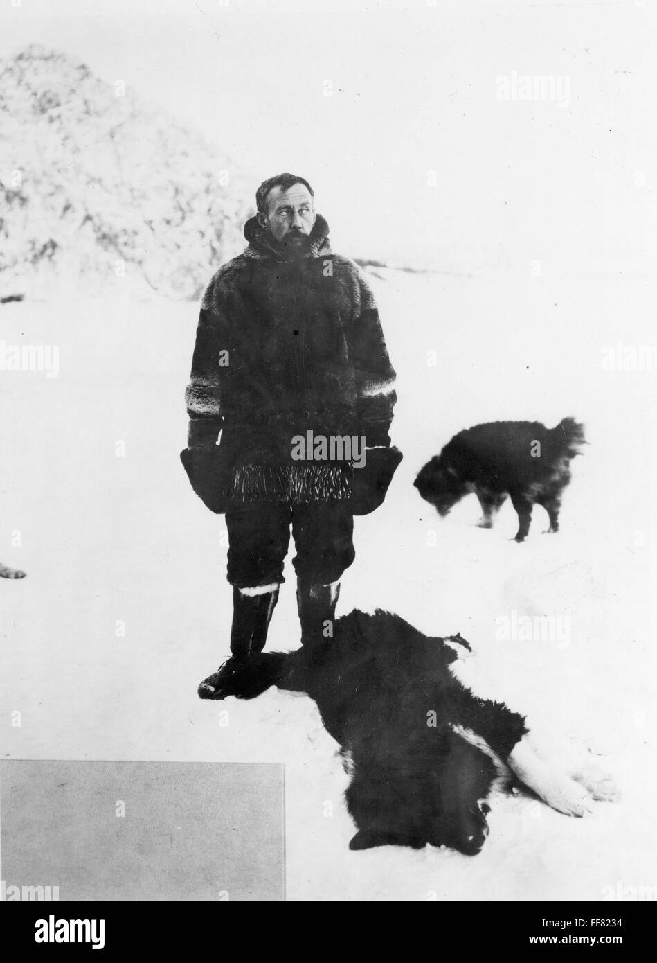 ROALD AMUNDSEN (1872-1928). /NNorwegian esploratore polare. In Antartide vicino al Polo Sud, 1911. Foto Stock