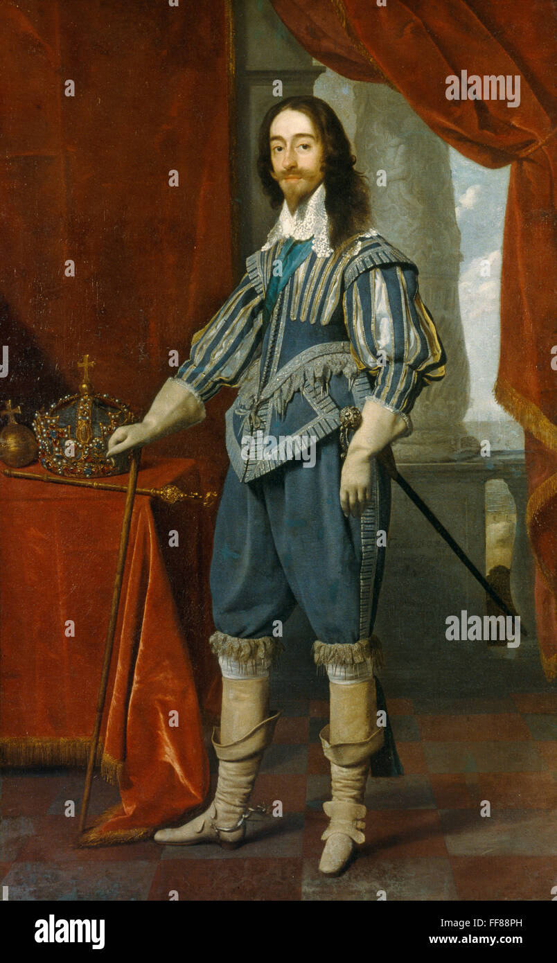 Il re Carlo I di Inghilterra. /N(1600-1649). Re d'Inghilterra, di Scozia e Irlanda, 1625-1649. Olio su tela, 1631, da Daniel Mytens. Foto Stock