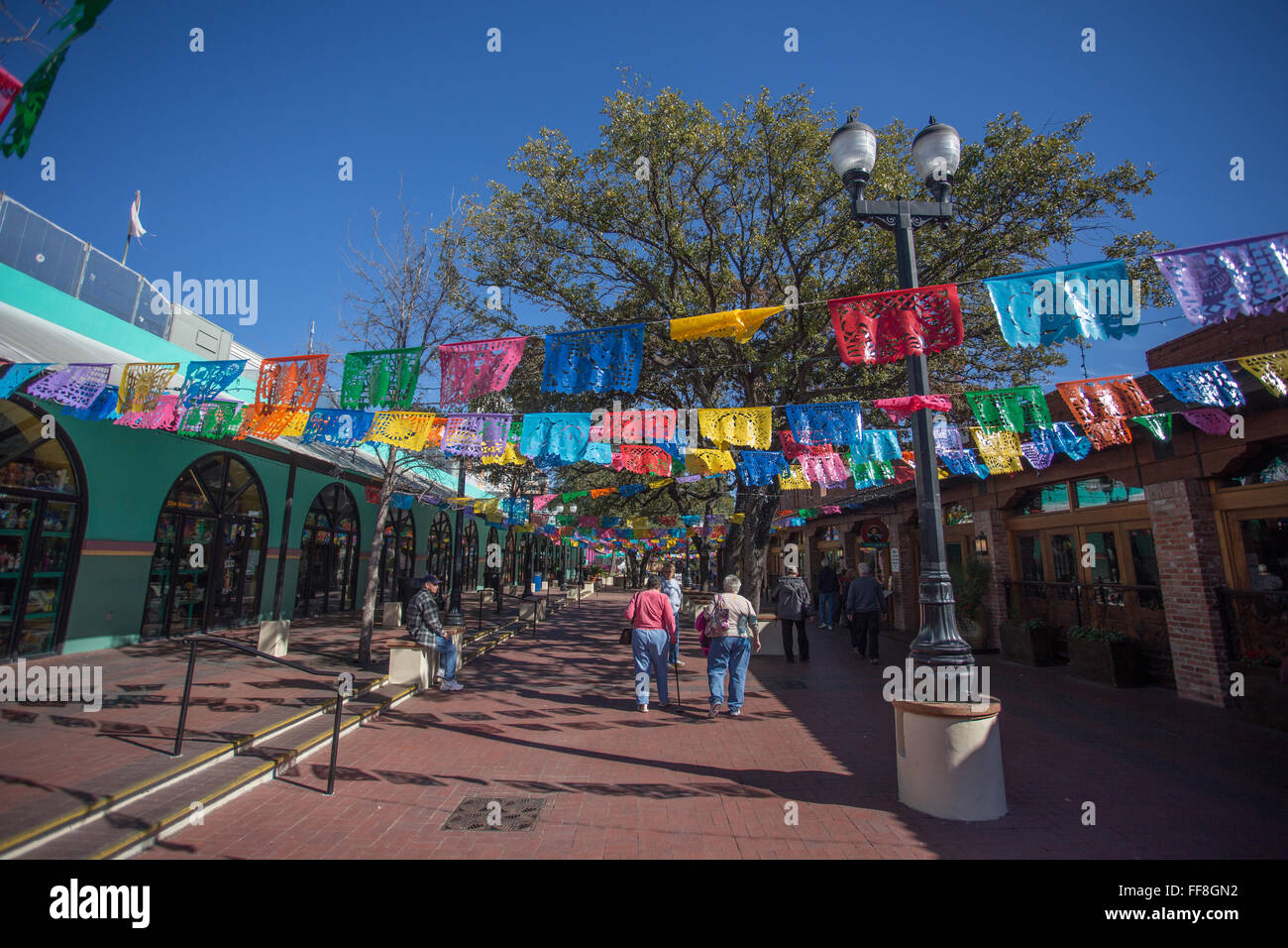 San Antonio Market Square Foto Stock