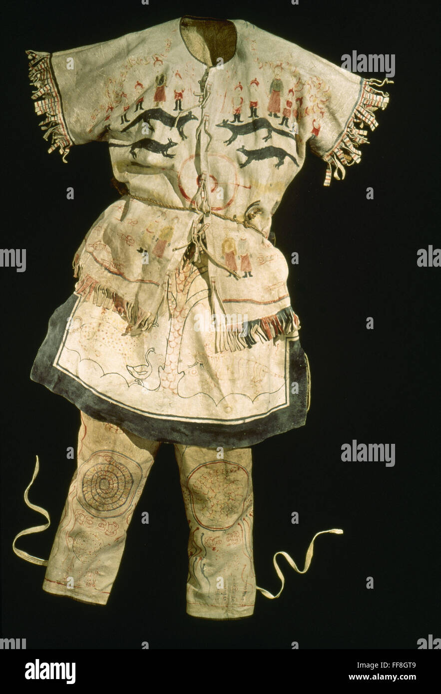 PACIFIC NORTHWEST nativi americani: /nshaman costume. Foto Stock