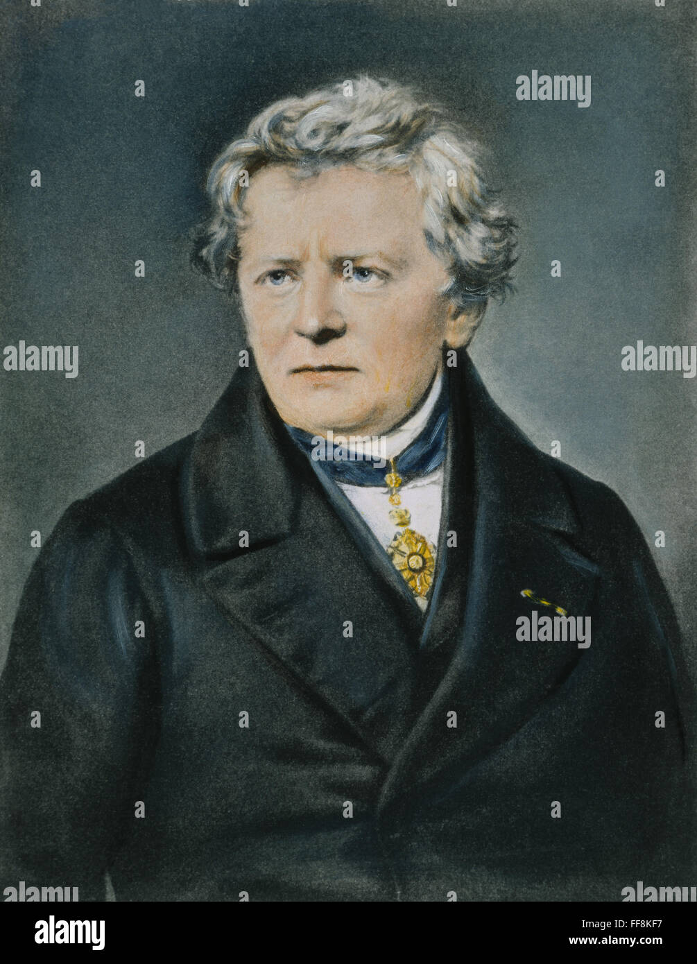 GEORG SIMON OHM (1787-1854). /NGerman fisico: dopo un dipinto. Foto Stock