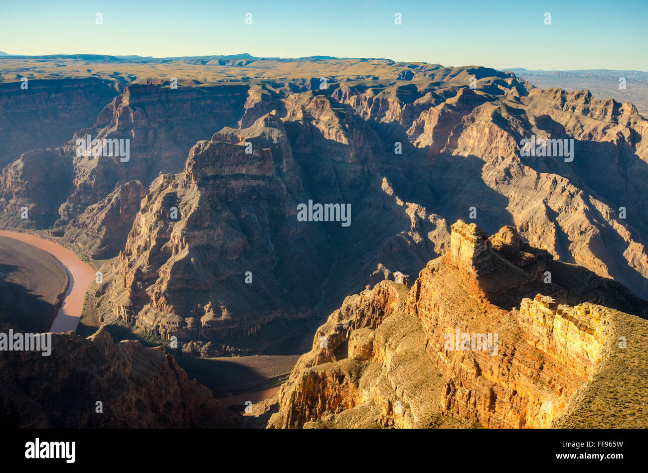 Parte del Grand Canyon a Las Vegas, Nevada. Stati Uniti Stati Uniti d'America formazione di roccia Foto Stock