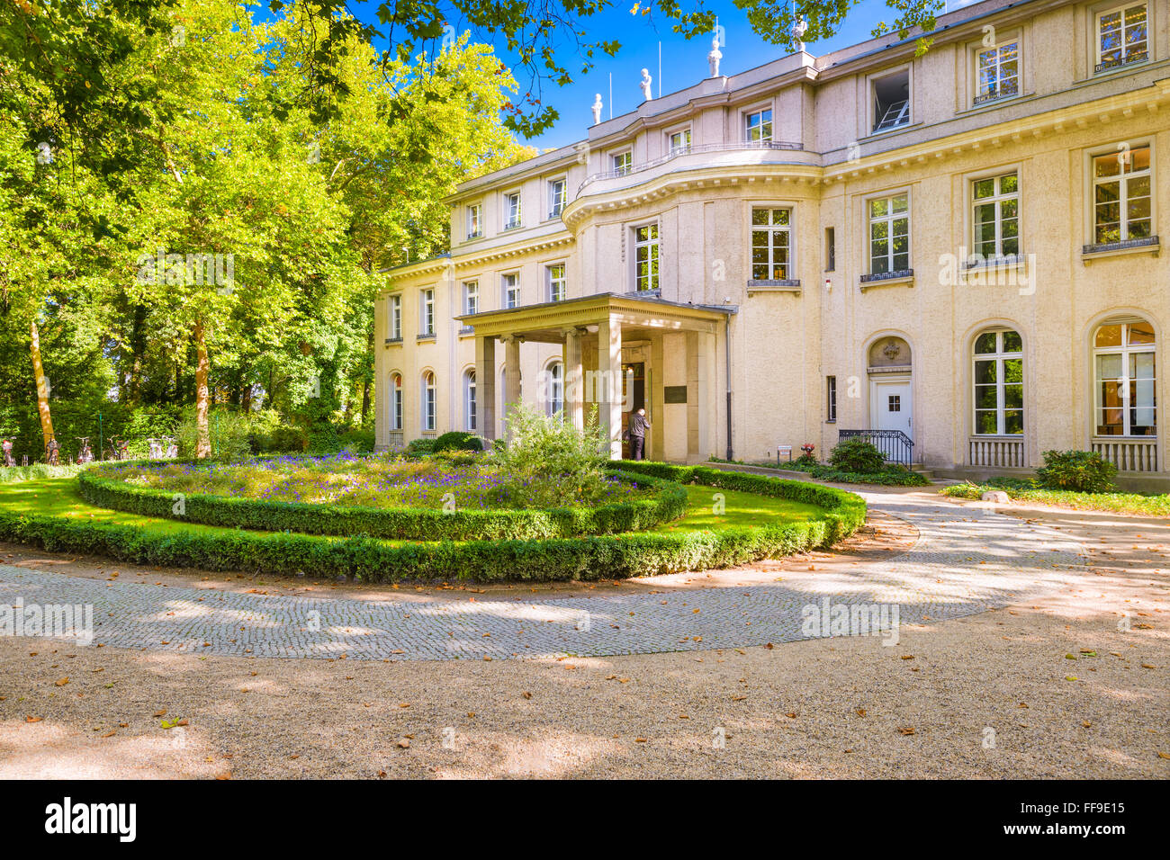 La casa di Wannsee a Berlino, Germania. Foto Stock