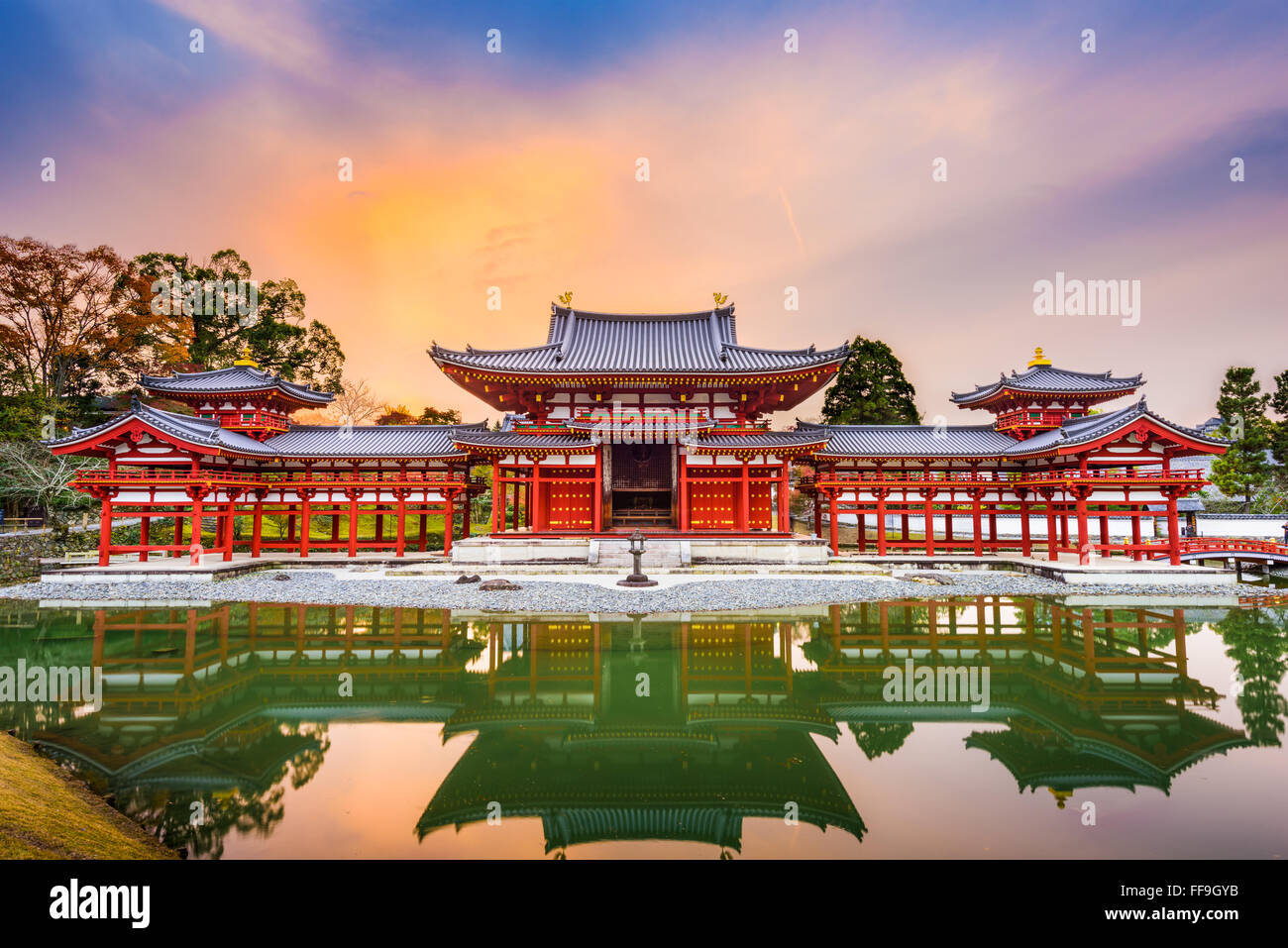 Kyoto, Giappone a Byodoin. Foto Stock