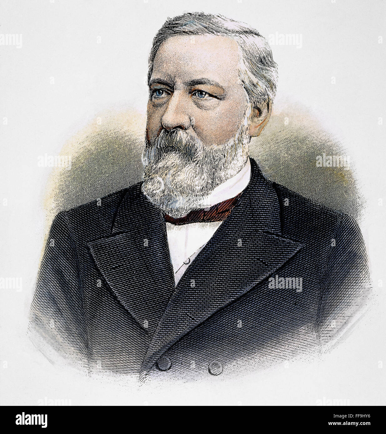 JAMES G. BLAINE (1830-1893). /NAmerican leader politico. Incisione in acciaio, xix secolo. Foto Stock