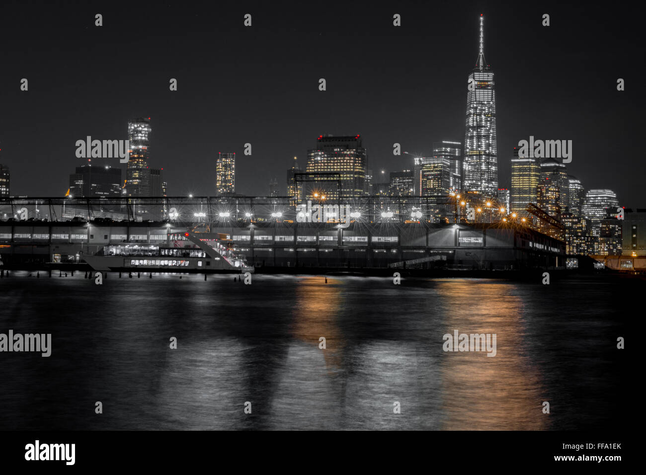 Una lunga esposizione di un Osservatorio mondiale Foto Stock