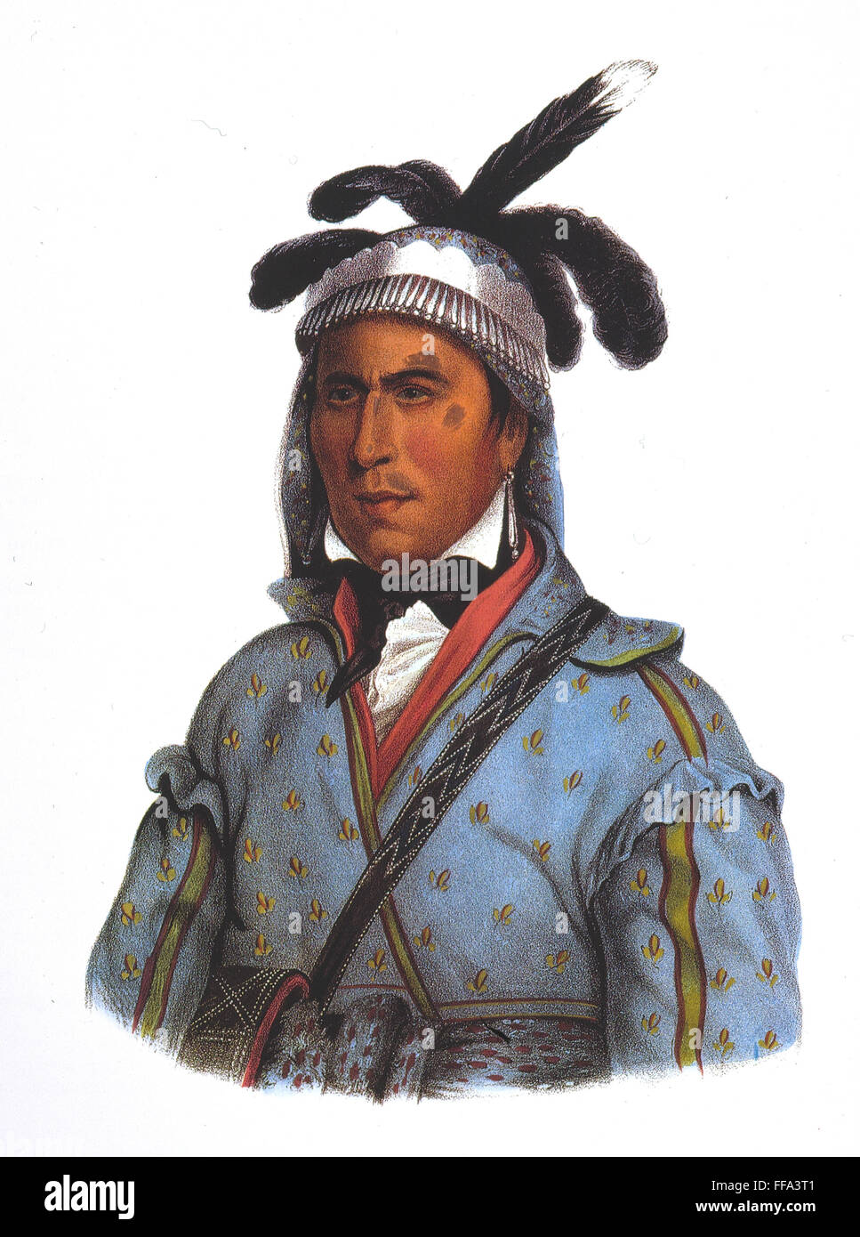 OPETHLE-YAHOLO (c1789-1862). /NCreek capo nativo americano. Litografia, 1836, dopo un dipinto di Charles Bird King. Foto Stock
