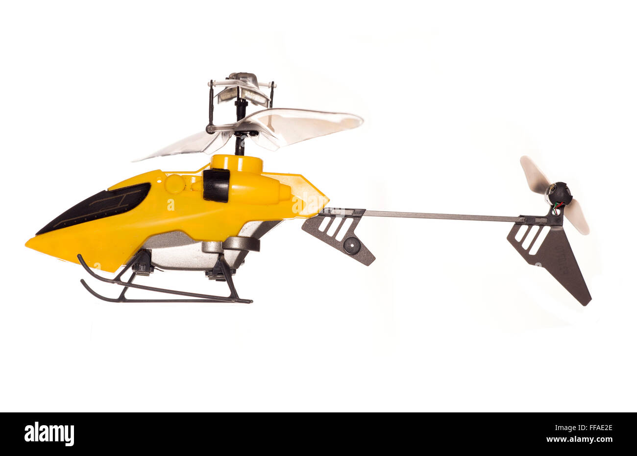 Controllo remoto elicottero giocattolo di esclusione di studio Foto Stock