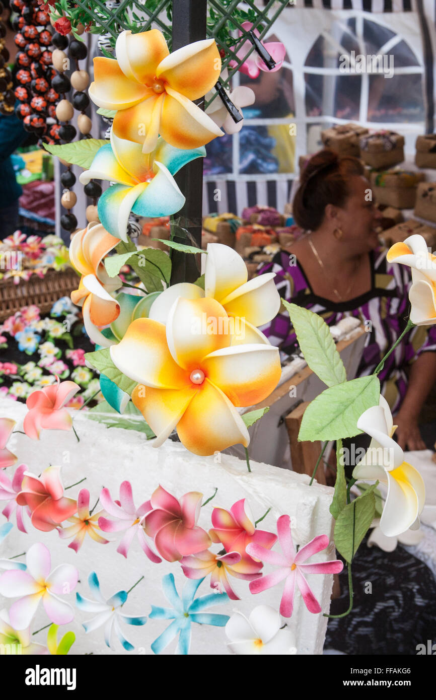 Pubblico dalle isole del Pacifico la visualizzazione gli interpreti di marcia annuale raduno al Festival Pasifika,Auckland, Nuova Zelanda Foto Stock