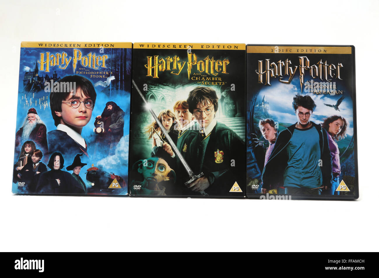 Harry Potter E La Pietra Filosofale Harry Potter E La Camera Dei Segreti E Harry Potter E Il Prigioniero Di Azkaban S Foto Stock Alamy