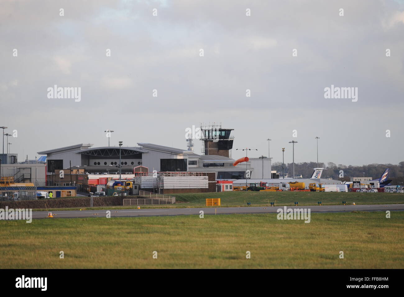 L'aeroporto Leeds Bradford. West Yorkshire, Regno Unito. Foto Stock