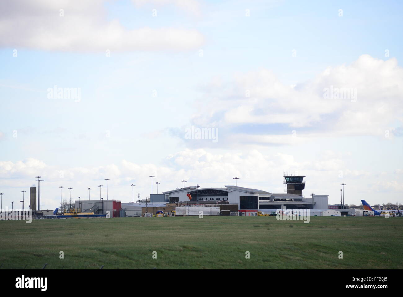 L'aeroporto Leeds Bradford. West Yorkshire, Regno Unito. Foto Stock