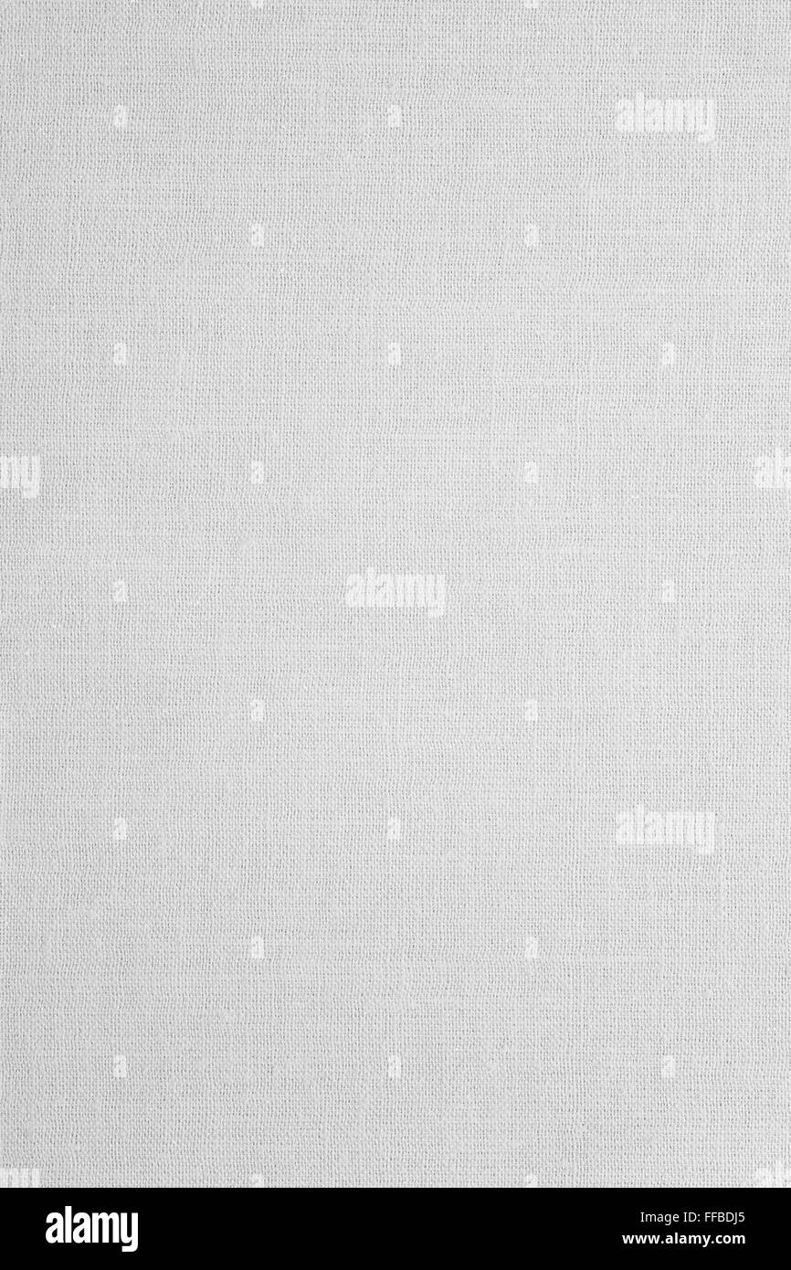 Tela Bianca trama o la configurazione a grana di sfondo di lino Foto Stock