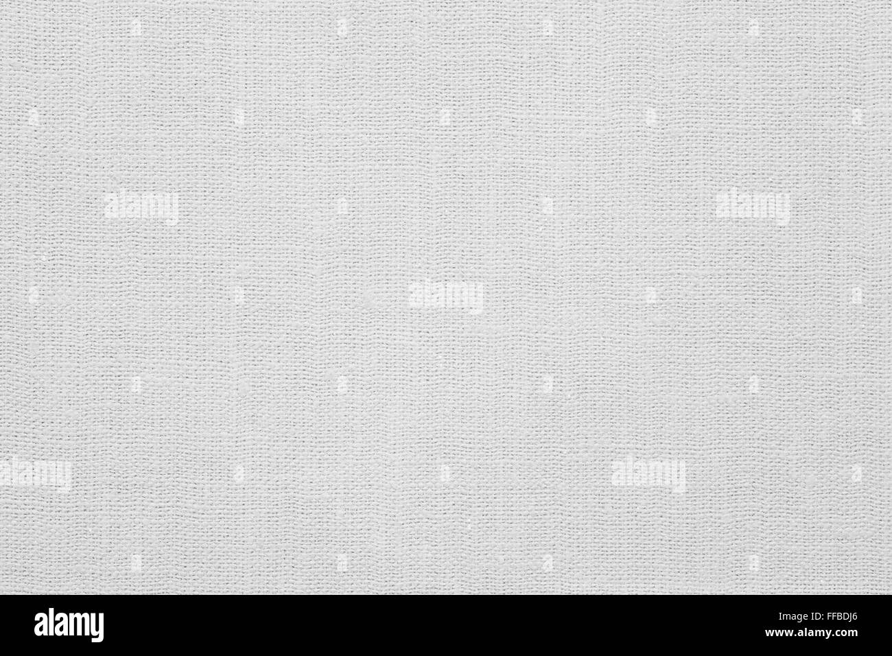 Biancheria da letto bianca di sfondo o tela tessuta texture Foto Stock