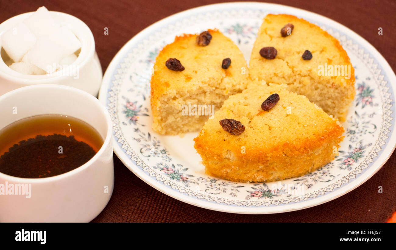 Baath torta è un unico e dessert tradizionale da Goa. Baath torta, che è una tradizionale cucina Goana Natale e Pasqua delicatezza m Foto Stock