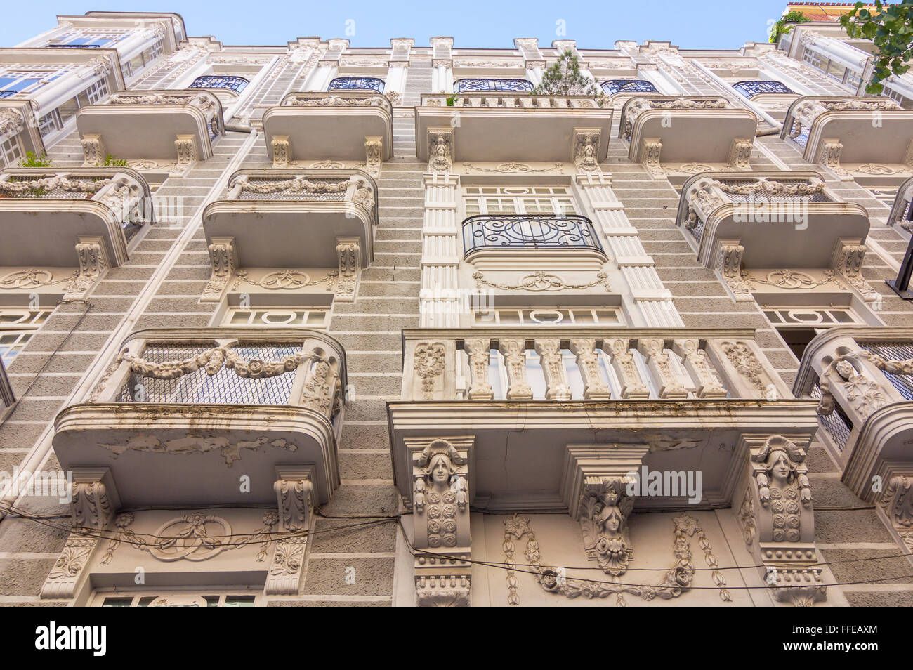 Edificio nella città di Valladolid, Spagna Foto Stock