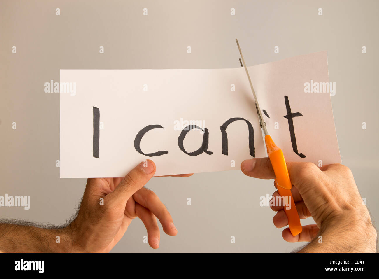 fiducia in se stessi Foto Stock