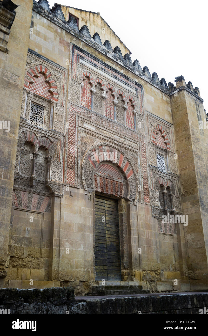 Puerta de San Ildefonso, Mesquita, Cordoba. Andalusia. Spagna Foto Stock