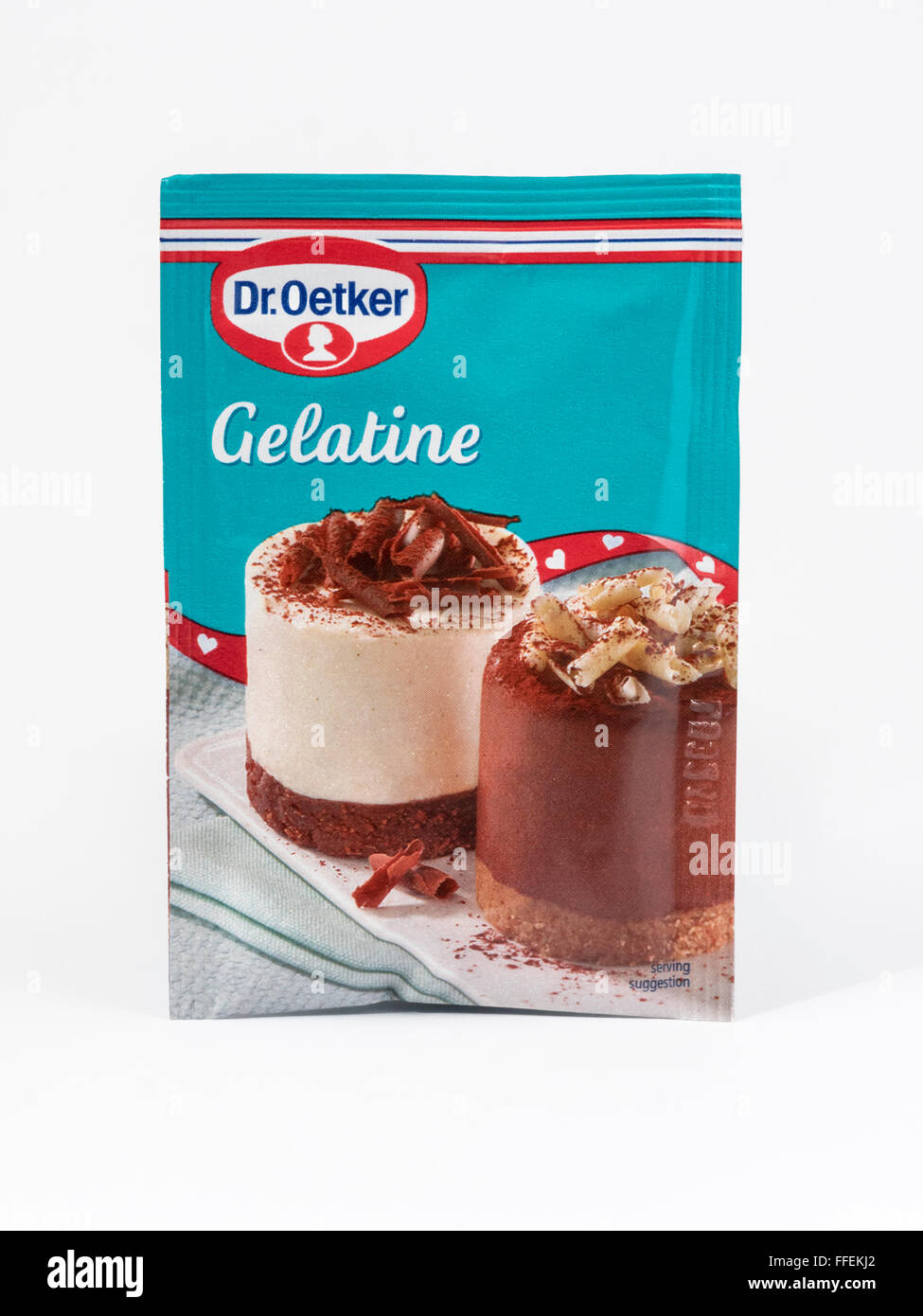 Pacchetto di Dr Oetker gelatina Foto Stock