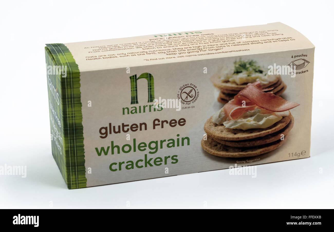 Nairn è senza glutine cracker integrali Foto Stock