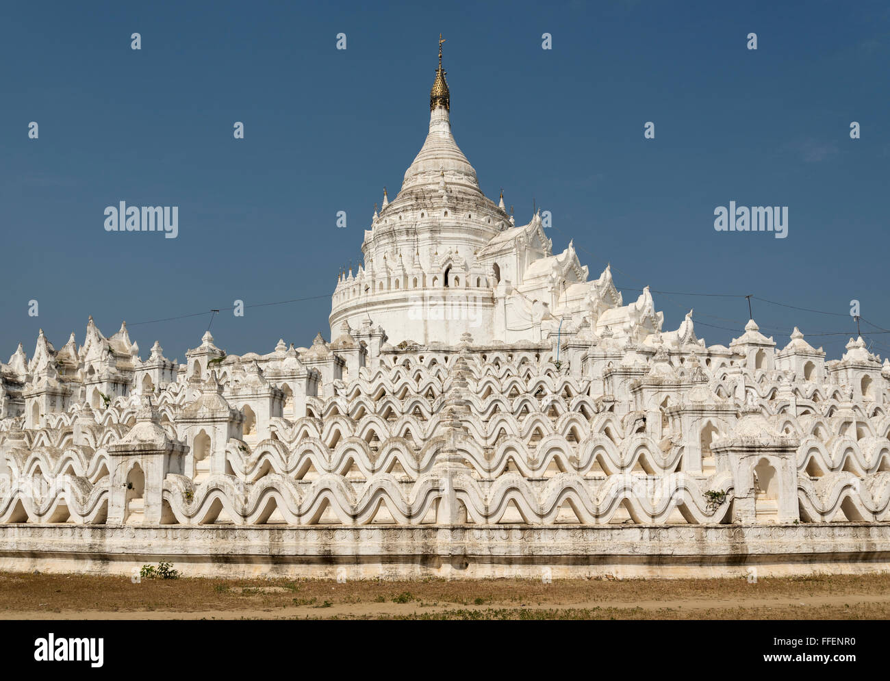 Pagoda Hsinbyume, Mingun, Birmania (Myanmar) Foto Stock