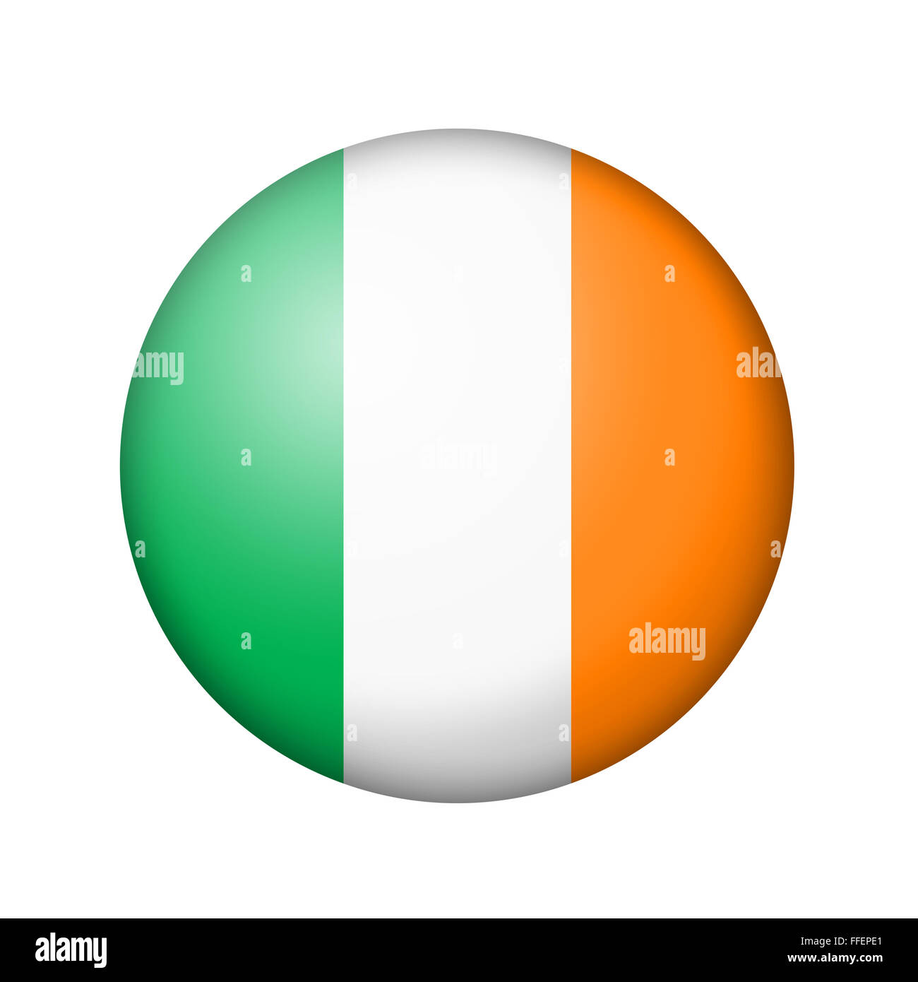 La bandiera irlandese Foto Stock