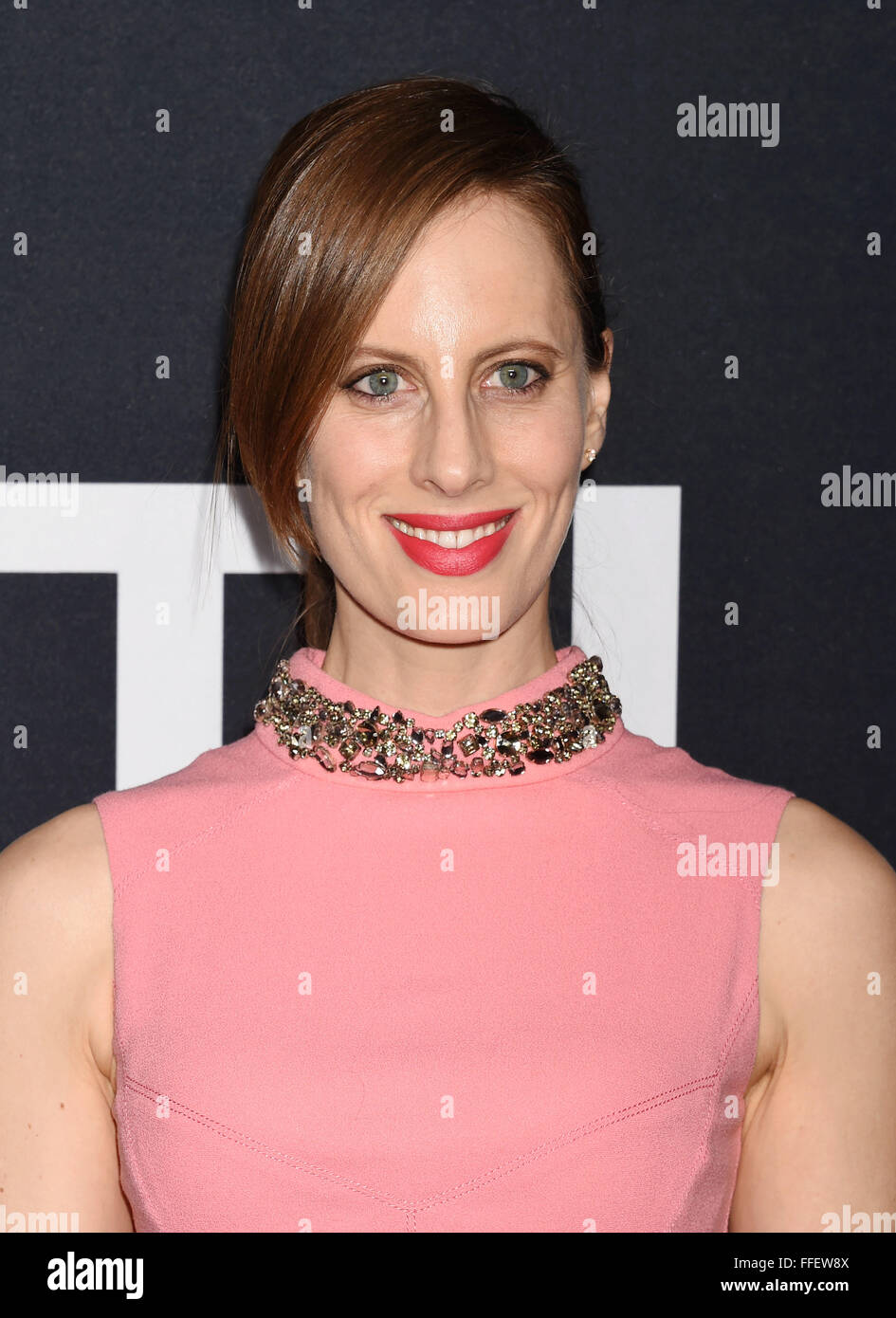 LIZ GOLDWYN US produttore di film nel febbraio 2016. Foto di Jeffrey Mayer Foto Stock