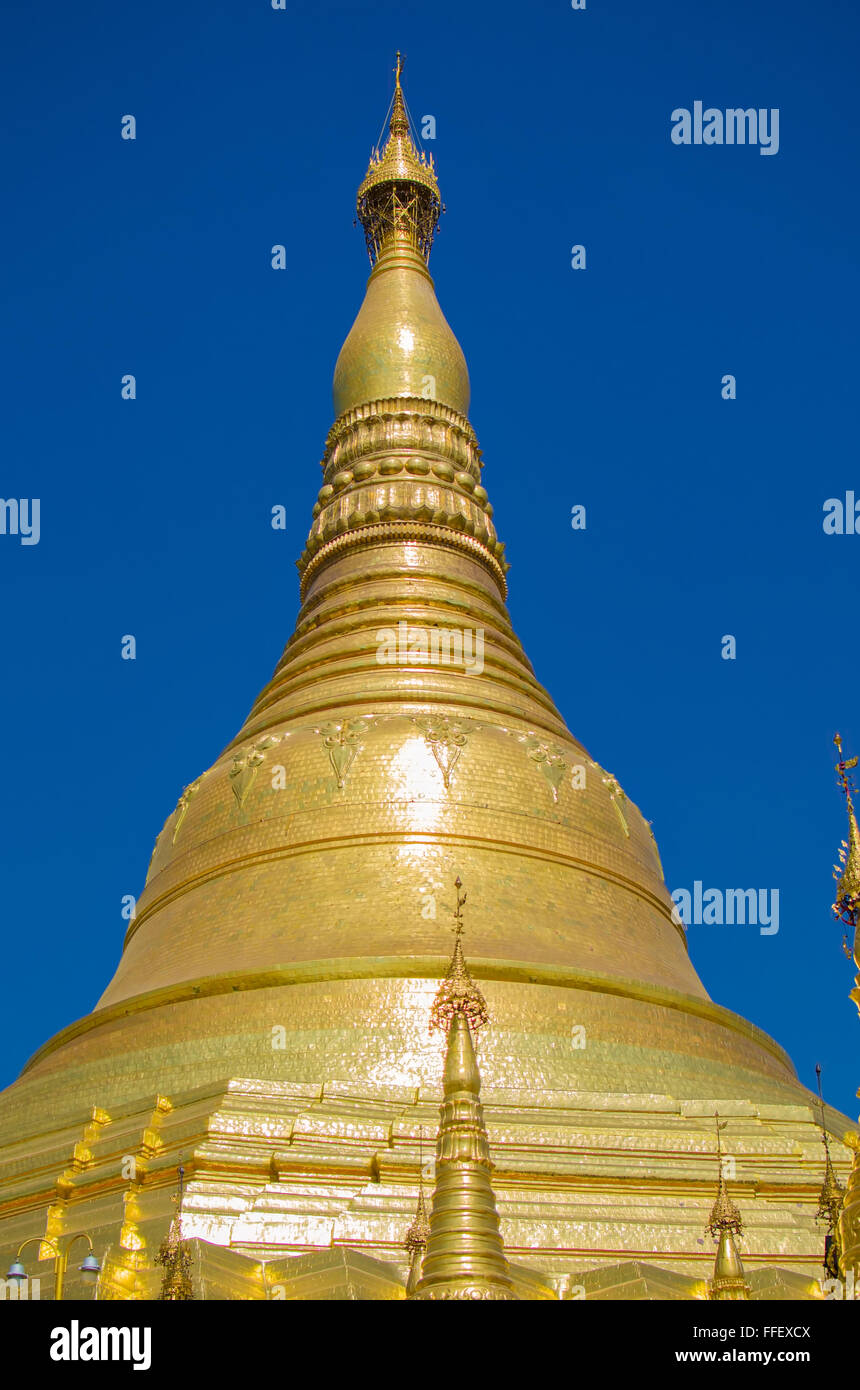 Schwedagon pagoda di Yangon Foto Stock