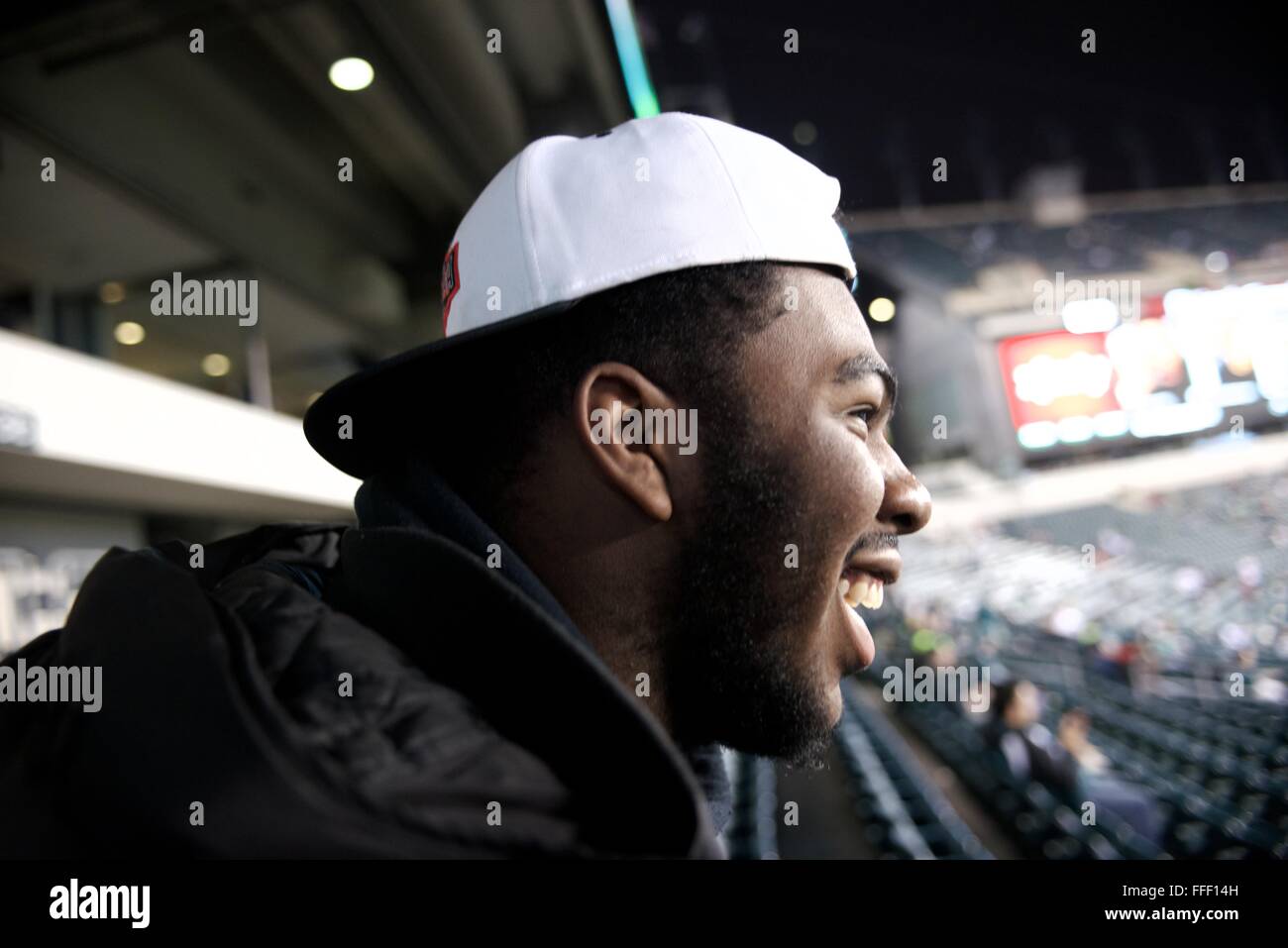 HS Football Stato e pop Warner Nat' champions frequentare il NFC East Div dic. 26, 2015 Redskins vs. Eagles gioco in Philadelphia Foto Stock