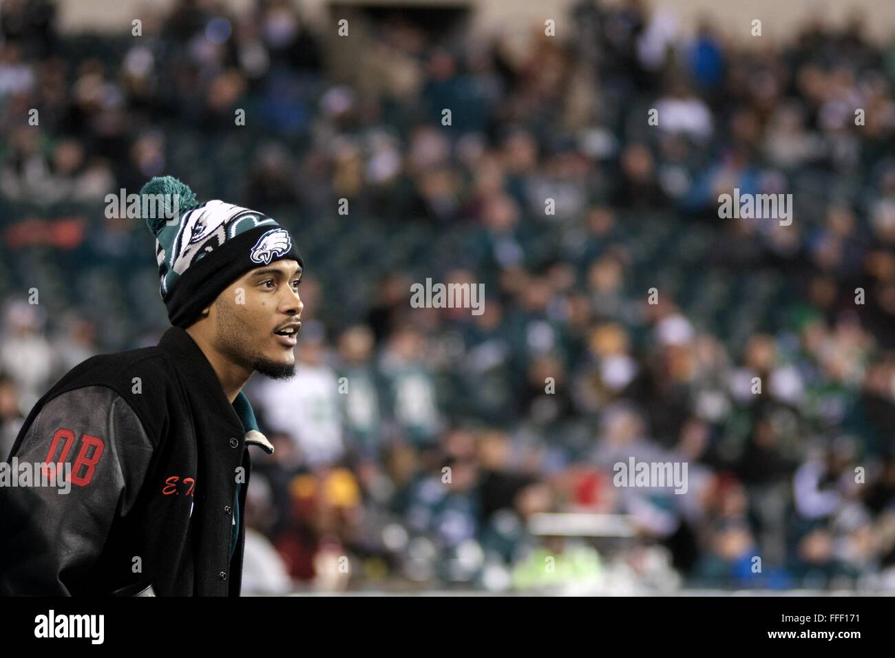 HS Football Stato e pop Warner Nat' champions frequentare il NFC East Div dic. 26, 2015 Redskins vs. Eagles gioco in Philadelphia Foto Stock