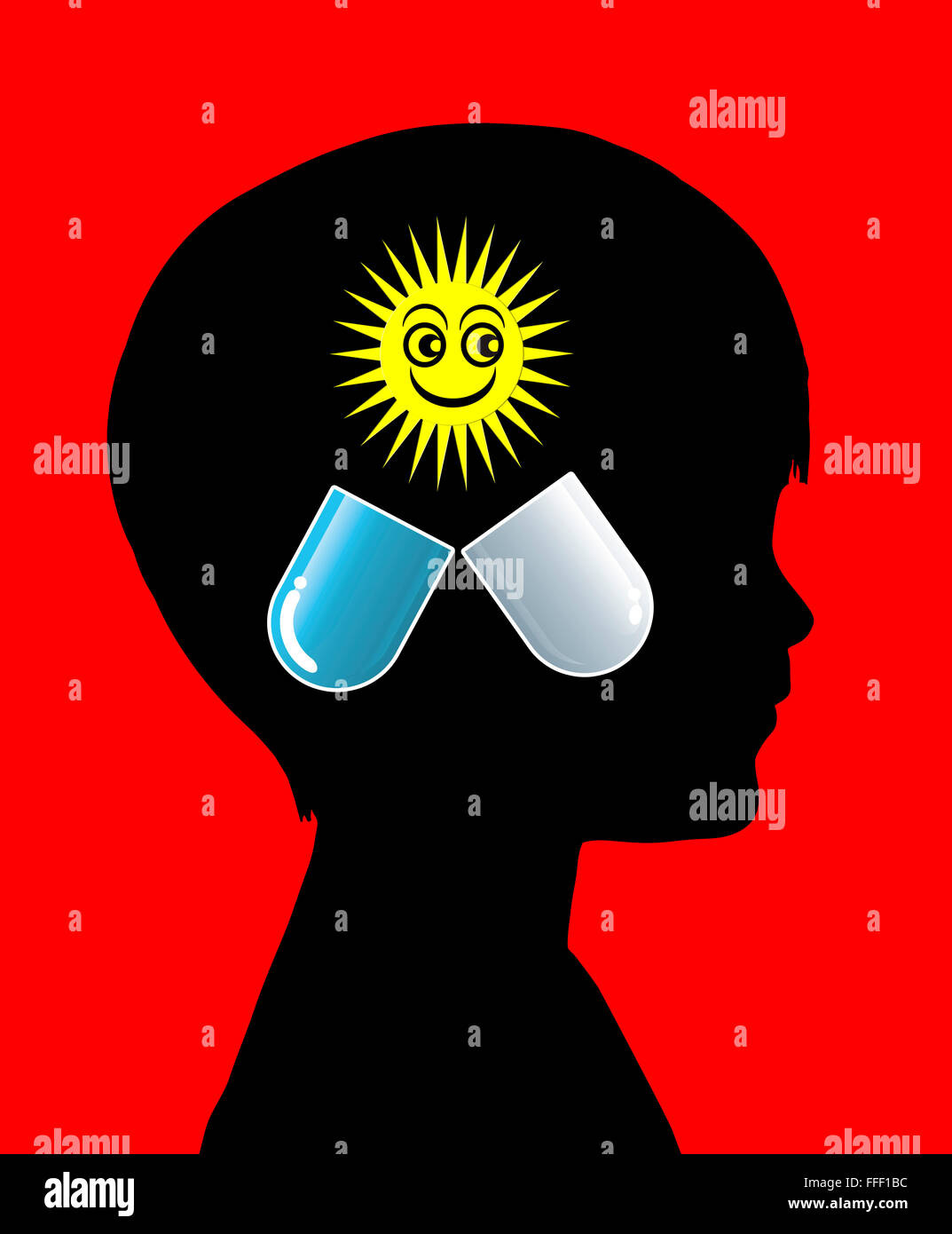 Farmaci Psicoattivi per bambini Foto Stock