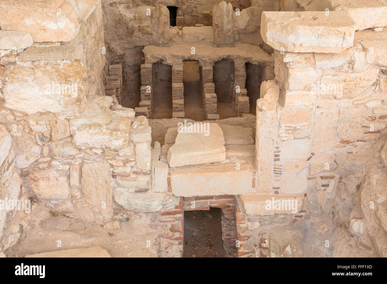 Antica città greca Kourion, vicino a Limassol, Cipro Foto Stock