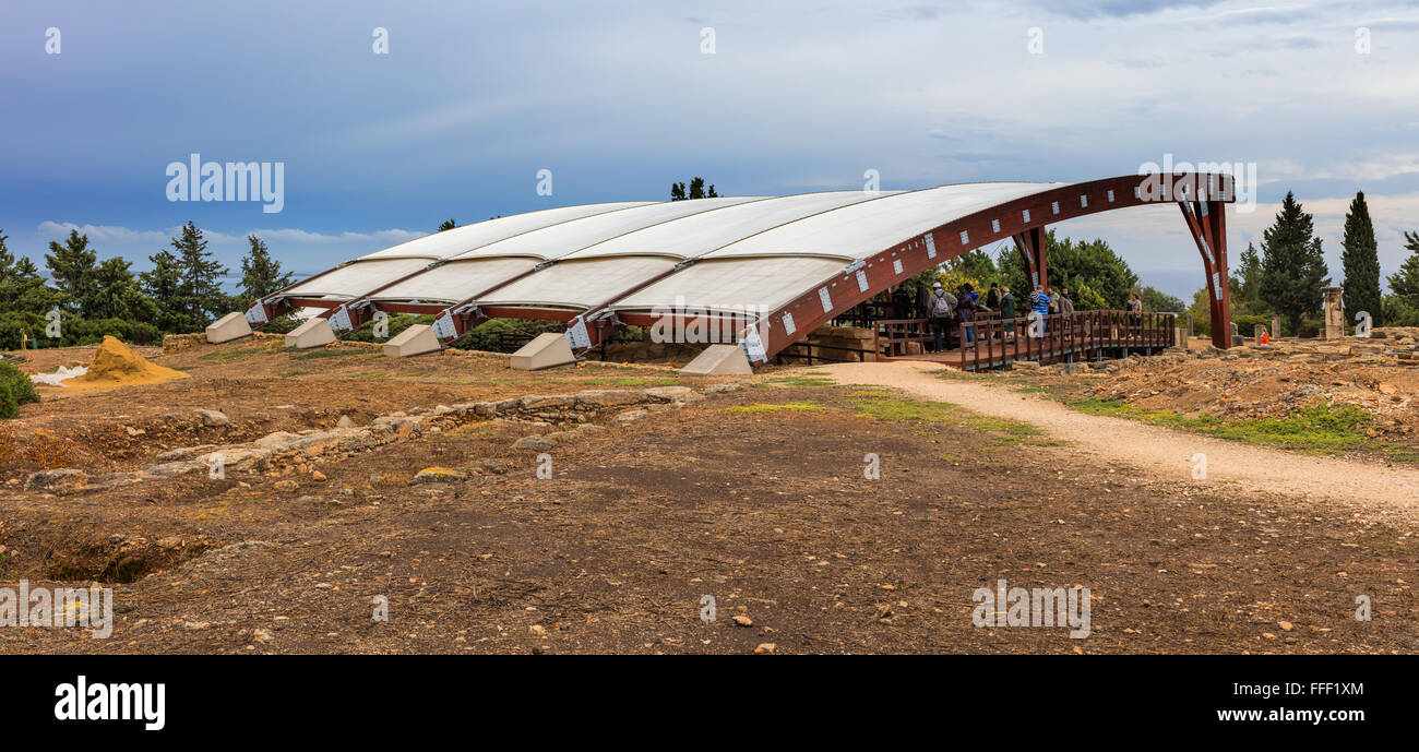 Antica città greca Kourion, vicino a Limassol, Cipro Foto Stock