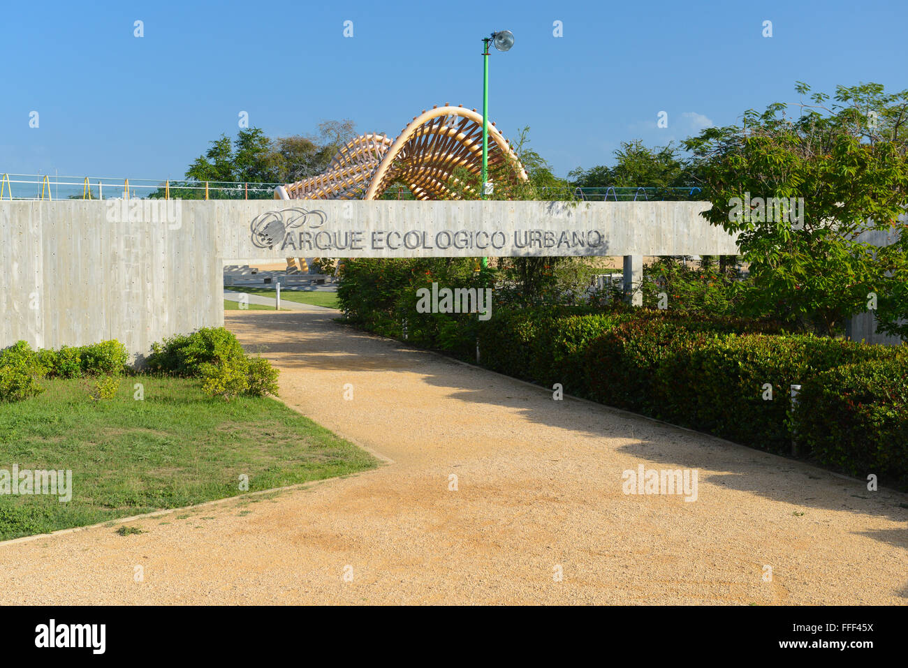 Urbano parco ecologico (Parque Ecologico Urbano) è stato creato come un polmone verde della città. Ponce, Puerto Rico. Isola dei caraibi. Foto Stock