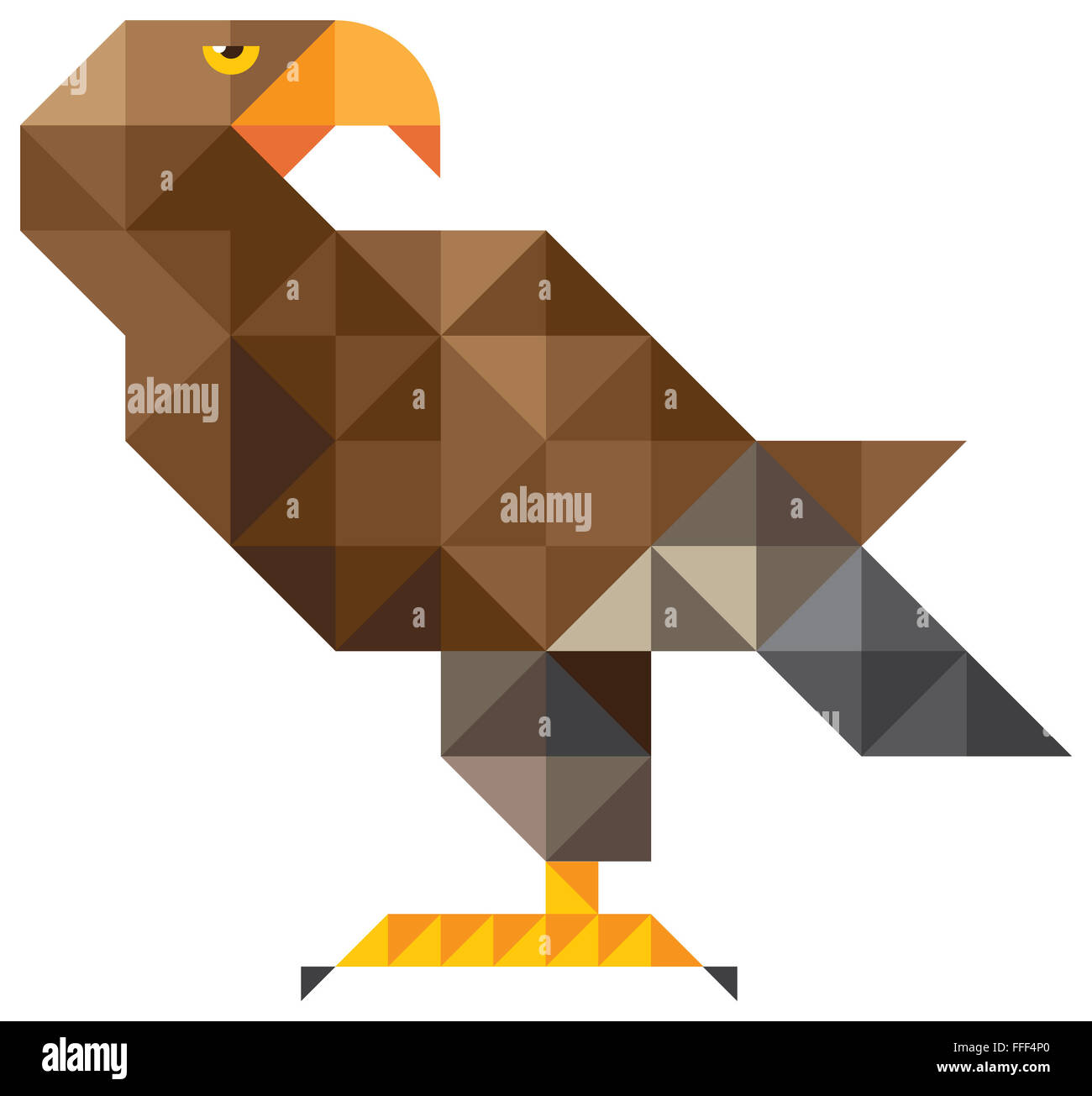 Immagine modulare. Uccello è eagle Foto Stock