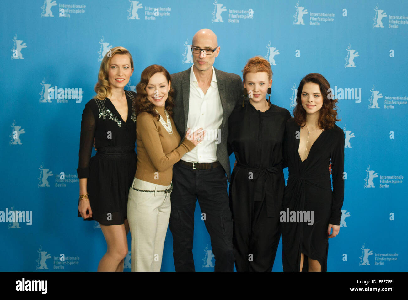 Berlino, Germania. 12 Feb, 2016. Foto chiamata del filmato gli attori e il regista Denis Côté'Boris sans Béatrice | Boris senza Béatrice' Credito: Odeta Catana/Alamy Live News Foto Stock