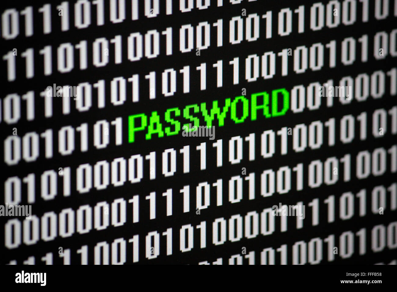 Symbolbild: digitales Leben: Password. Foto Stock