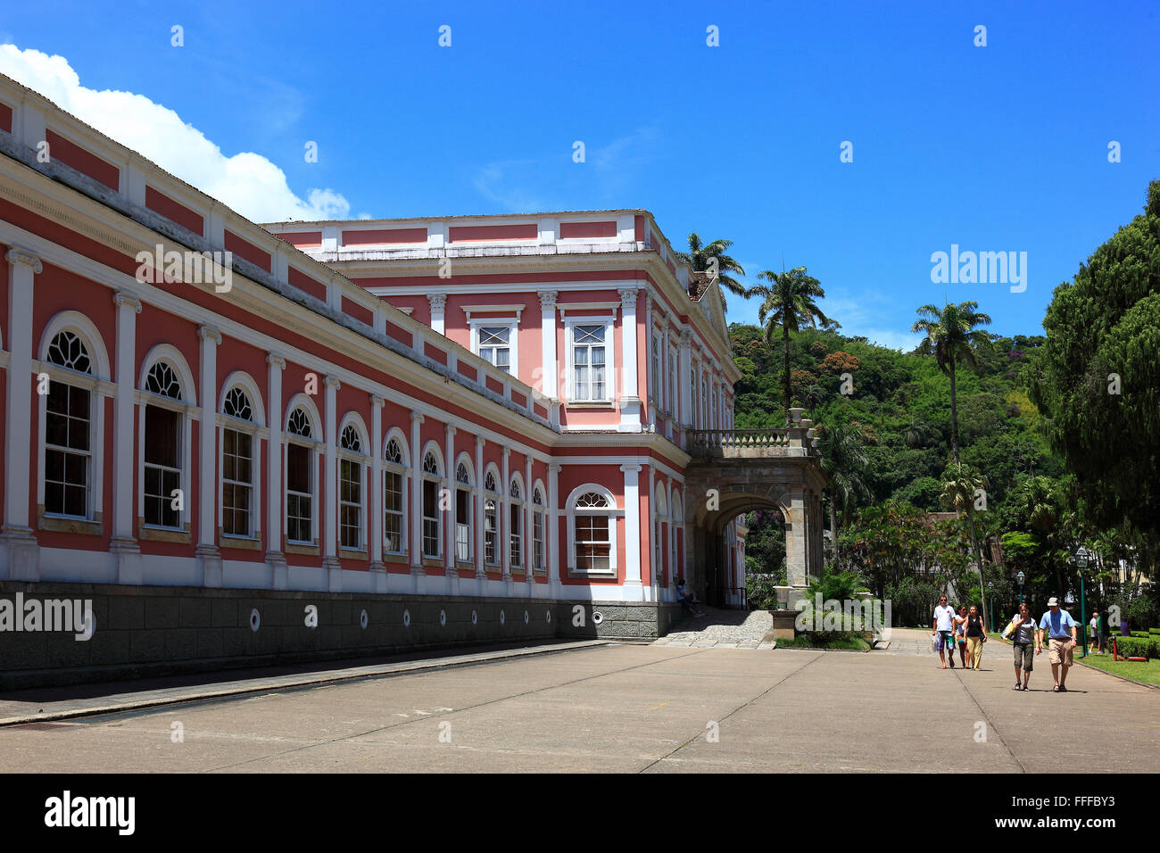 Petropolis, una città nello stato di Rio de Janeiro, Brasile, il palais di Pedro II., dal 1940 il museo Imperial Foto Stock